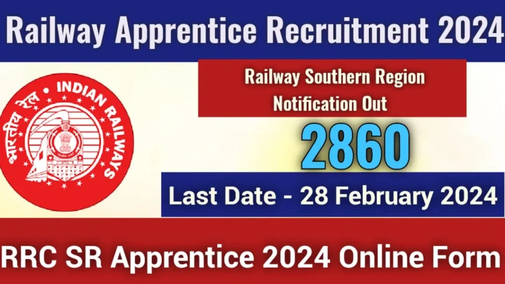 Southern Railway SR Apprentice Recruitment 2024