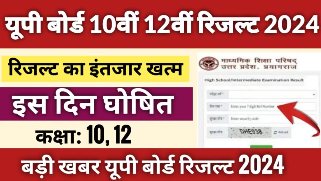 UP Board Class 10th 12th Result 2024
