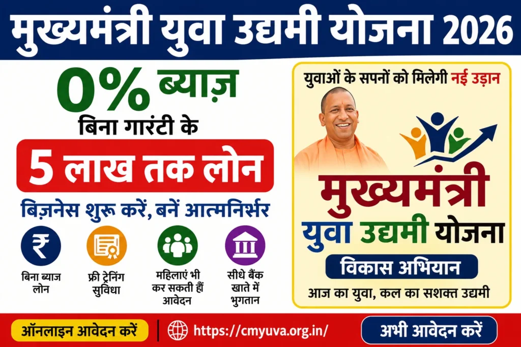 Mukhyamantri Yuva Udyami Yojana 2026